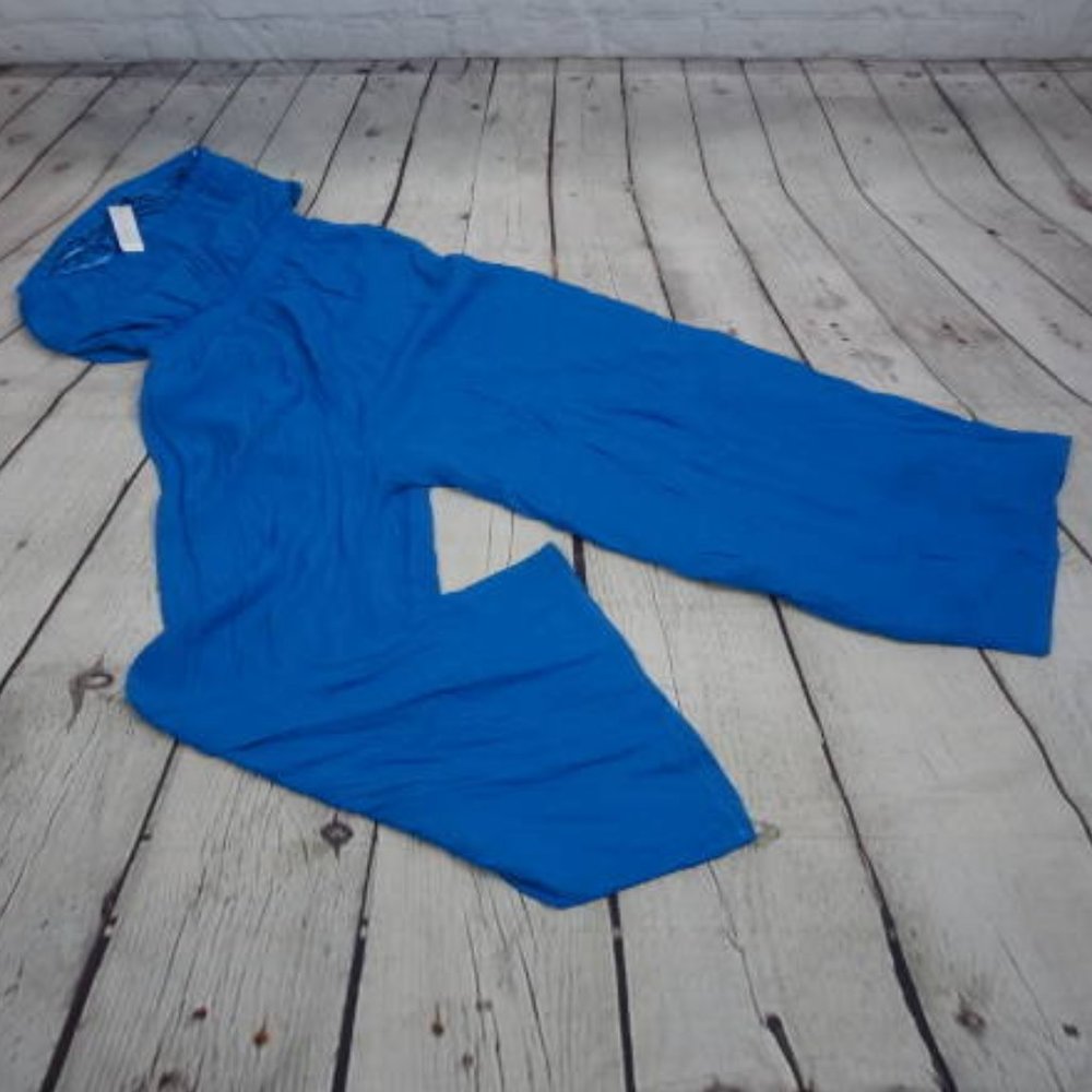 🆕 NY&CO Cap-Sleeve Sheath Palazzo Pant Jumpsuit